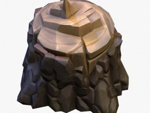 cartoon stump 02 3D Model