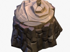 cartoon stump 02 3D 模型