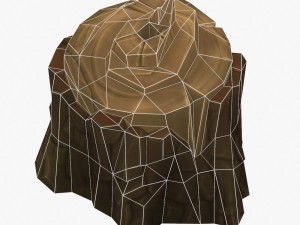 cartoon stump 02 3D 模型