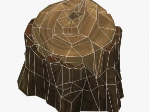 cartoon stump 02 3D Model