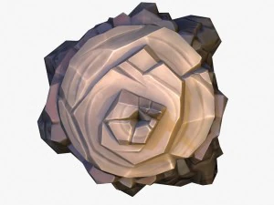 cartoon stump 02 3D Model