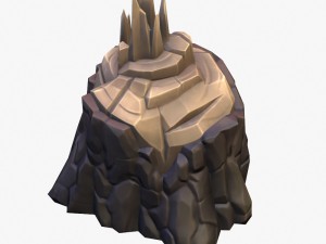 cartoon stump 03 Model 3D