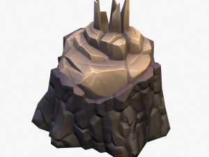 cartoon stump 03 Model 3D