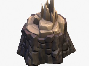 cartoon stump 03 Model 3D