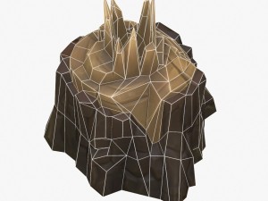 cartoon stump 03 Model 3D