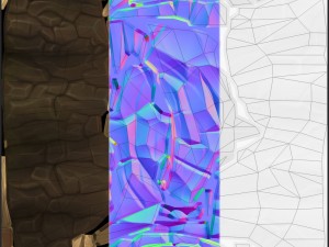 cartoon stump 03 Model 3D
