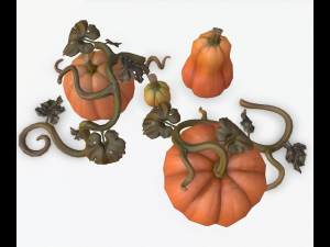 cartoon pumpkins 3D-Modell