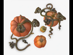 cartoon pumpkins 3D Model
