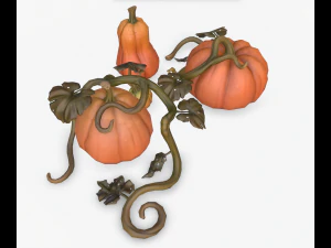 cartoon pumpkins 3D Model