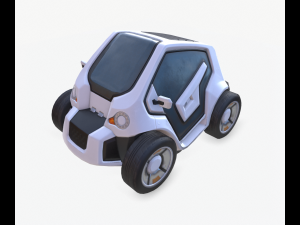 cyberpunk minicar Model 3D