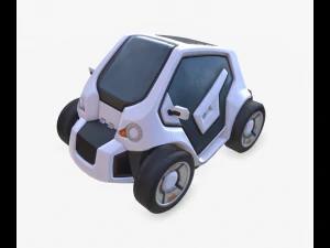 cyberpunk minicar 3D Model