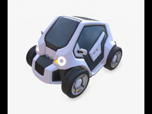 cyberpunk minicar 3D Model