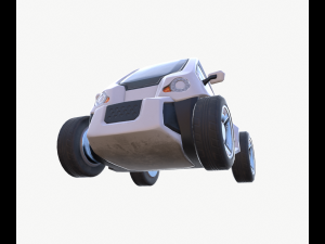 cyberpunk minicar Model 3D