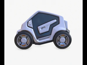 cyberpunk minicar 3D Model