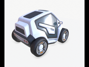 cyberpunk minicar Model 3D