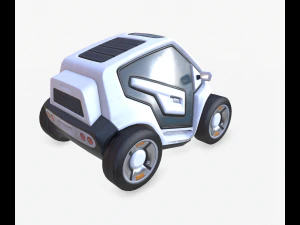 cyberpunk minicar 3D Model