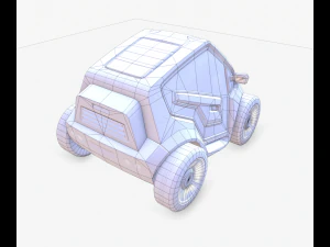 cyberpunk minicar 3D Model