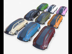 cyberpunk car 02 3D-Modell
