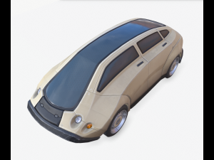 cyberpunk car 02 Model 3D