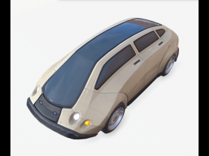 cyberpunk car 02 Model 3D