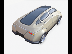 cyberpunk car 02 Model 3D