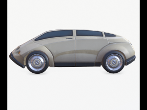 cyberpunk car 02 Model 3D