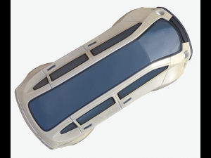 cyberpunk car 02 Model 3D
