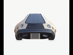 cyberpunk car 02 Model 3D