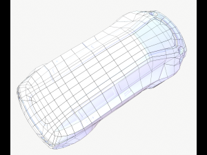 cyberpunk car 02 Model 3D