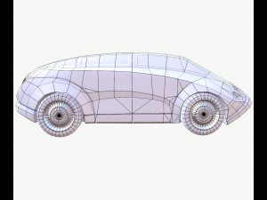 cyberpunk car 02 Model 3D