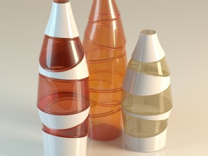 bottle decor 3D Modell