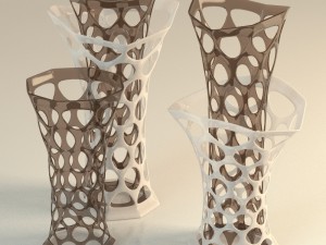 decorative vase in the holes 3D Model