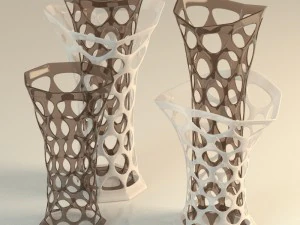 vase d&eacute;coratif dans les trous Modèle 3D
