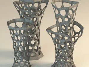 decorative vase in the holes 3D Model