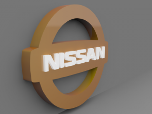 logo nissan Model 3D
