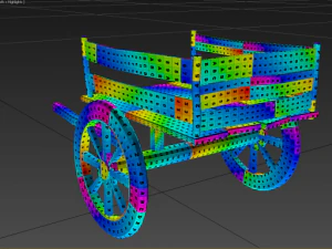 medieval cart 3D Model