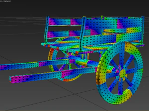 medieval cart 3D Model