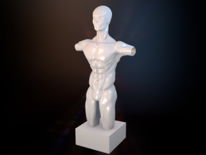 male torso 3D-Modell