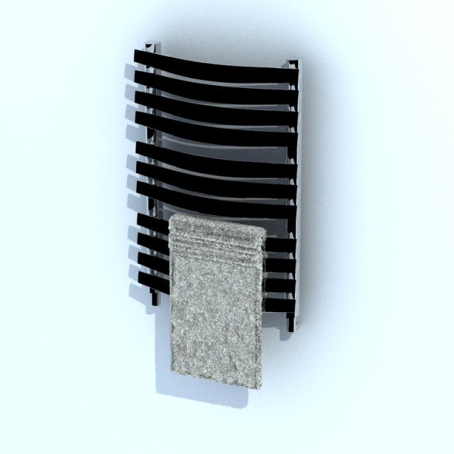 towel dryer Model 3D .c4d .max .obj .3ds .fbx .stl .blend 
