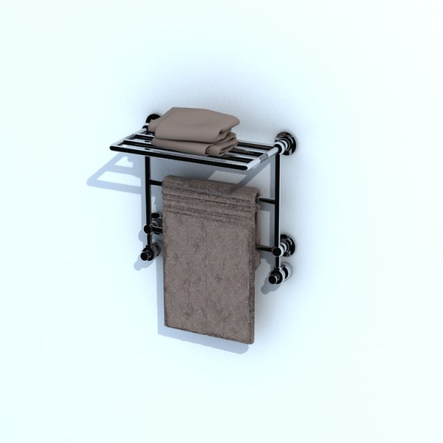 towel dryer Modelo 3D .c4d .max .obj .3ds .fbx .stl .blend 