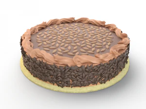 Chocolate cake 3D Model