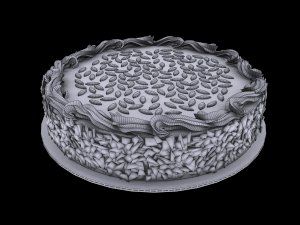 Chocolate cake 3D Model