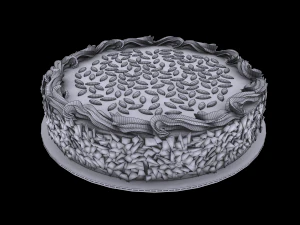 초콜릿 케이크 3D 모델