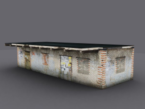 Old warehouse Model 3D