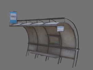 Bus stop 3D Model
