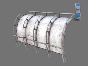 Bus stop 3D Model