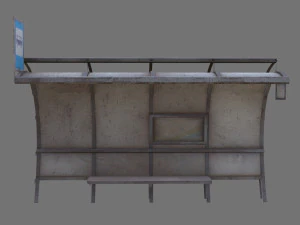 Bus stop 3D Model