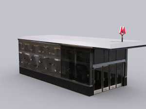 Subway entrance 3D Model