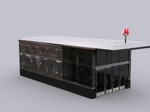 Ingresso della metropolitana Modello 3D