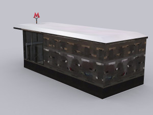 Subway entrance Modello 3D
